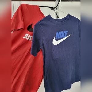 Nike Kids Blue and Red T-Shirts